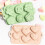 6 Cavity Creative Heart Shape Silicone Baking Cups Cake-Grey 1