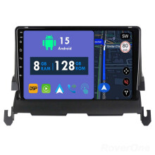 RoverOne 8G+128G Car Radio Stereo Wireless CarPlay Android Auto GPS Sat Navi Head Unit for Dodge Journey 2009 - 2012