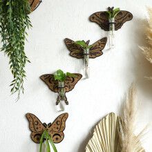 Wooden Plant Stand With Delicate Butterfly Designs Great-ms9538