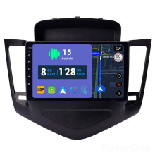 RoverOne 8G+128G Car Radio Stereo Wireless CarPlay Android Auto GPS Sat Navi Head Unit for Chevrolet Cruze J300 2008 - 2014