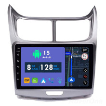 RoverOne 8G+128G Car Radio Stereo Wireless CarPlay Android Auto GPS Sat Navi Head Unit for Chevrolet Sail 2009 - 2013