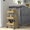 ikea  Beige-Yellow Storage Trolley 28x38x61cm 2