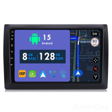 RoverOne 8G+128G Car Radio Stereo Wireless CarPlay Android Auto GPS Sat Navi Head Unit for Fiat Stilo 2002 - 2010