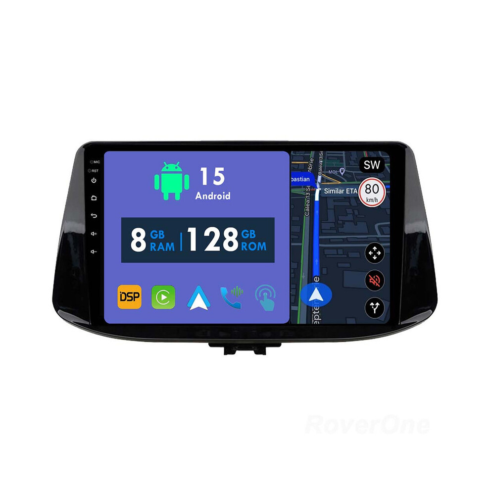 Roverone 8G+128G Car Radio Stereo Wireless Carplay Android Auto Gps Sat Navi Head Unit For Hyundai I30 2017 2018 712110216669
