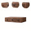 Wooden Desktop Organizers Box With Multiple-single draw 8
