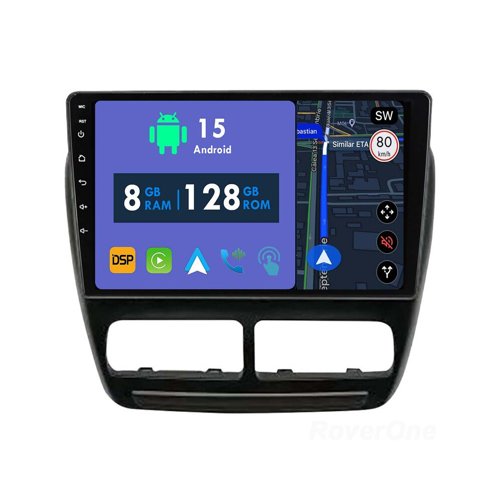 Roverone 8G+128G Car Radio Stereo Wireless Carplay Android Auto Gps Sat Navi Head Unit For Fiat Doblo 2010 - 2015 712110216034