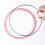 2Pcs Round Plastic Embroidery Hoops Spring Action-Pink 5