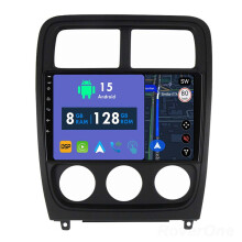 RoverOne 8G+128G Car Radio Stereo Wireless CarPlay Android Auto GPS Sat Navi Head Unit for Dodge Caliber PM 2009 - 2013