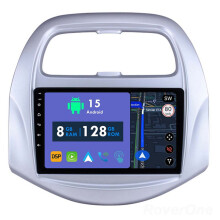 RoverOne 8G+128G Car Radio Stereo Wireless CarPlay Android Auto GPS Sat Navi Head Unit for Chevrolet Spark Beat 2018 - 2020