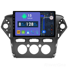 RoverOne 8G+128G Car Radio Stereo Wireless CarPlay Android Auto GPS Sat Navi Head Unit for Ford Mondeo Fusion 4 2006 - 2010