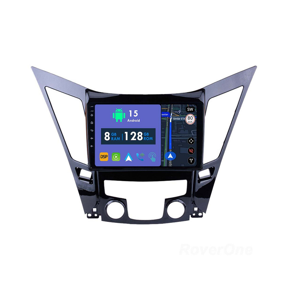 Roverone 8G+128G Car Radio Stereo Wireless Carplay Android Auto Gps Sat Navi Head Unit For Hyundai Sonata 6 Yf 2009 - 2014 786354252929