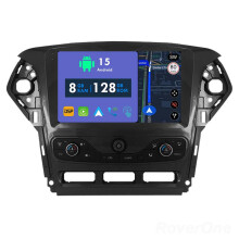 RoverOne 8G+128G Car Radio Stereo Wireless CarPlay Android Auto GPS Sat Navi Head Unit for Ford Mondeo Fusion 2010 - 2014