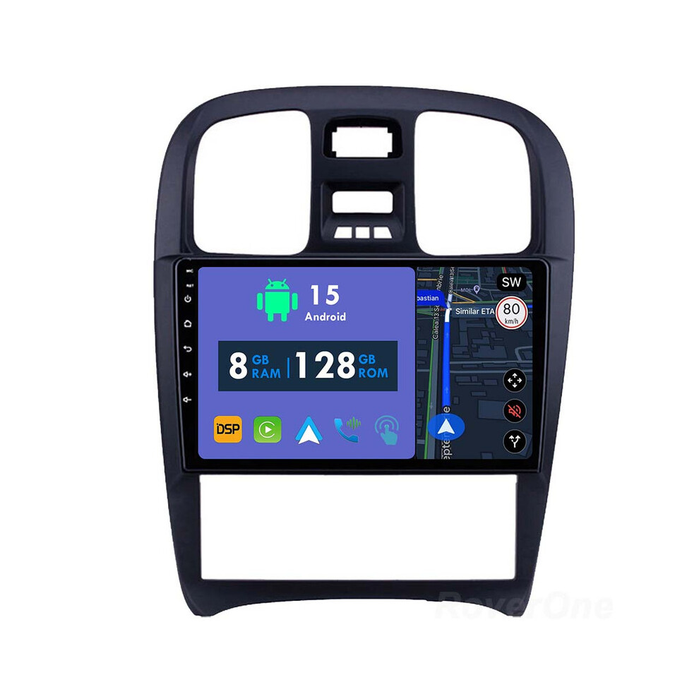 Roverone 8G+128G Car Radio Stereo Wireless Carplay Android Auto Gps Sat Navi Head Unit For Hyundai Sonata Ef 2001 - 2012 786354252899