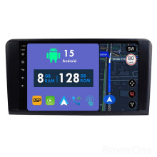 RoverOne 8G+128G Car Radio Stereo Wireless CarPlay Android Auto GPS Sat Navi Head Unit for Mercedes Benz ML GL ML350 GL320 X164 2005 - 2009