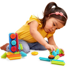 Battat -Bristle Blocks - STEM Interlocking Building Blocks - 36 Pieces Playset - Developmental Toys for Toddlers & Kid - Basic Builder Box - 2+ Years