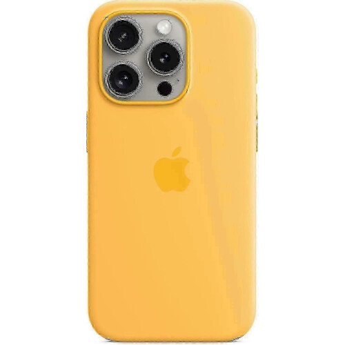 (Sunshine) For Apple Iphone 15 Pro Silicone Case With Magsafe