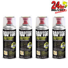 4 x UPOL RAPTOR 2K BEIGE 400ML AEROSOL ANTI-CORROSIVE EPOXY PRIMER BED LINER EP