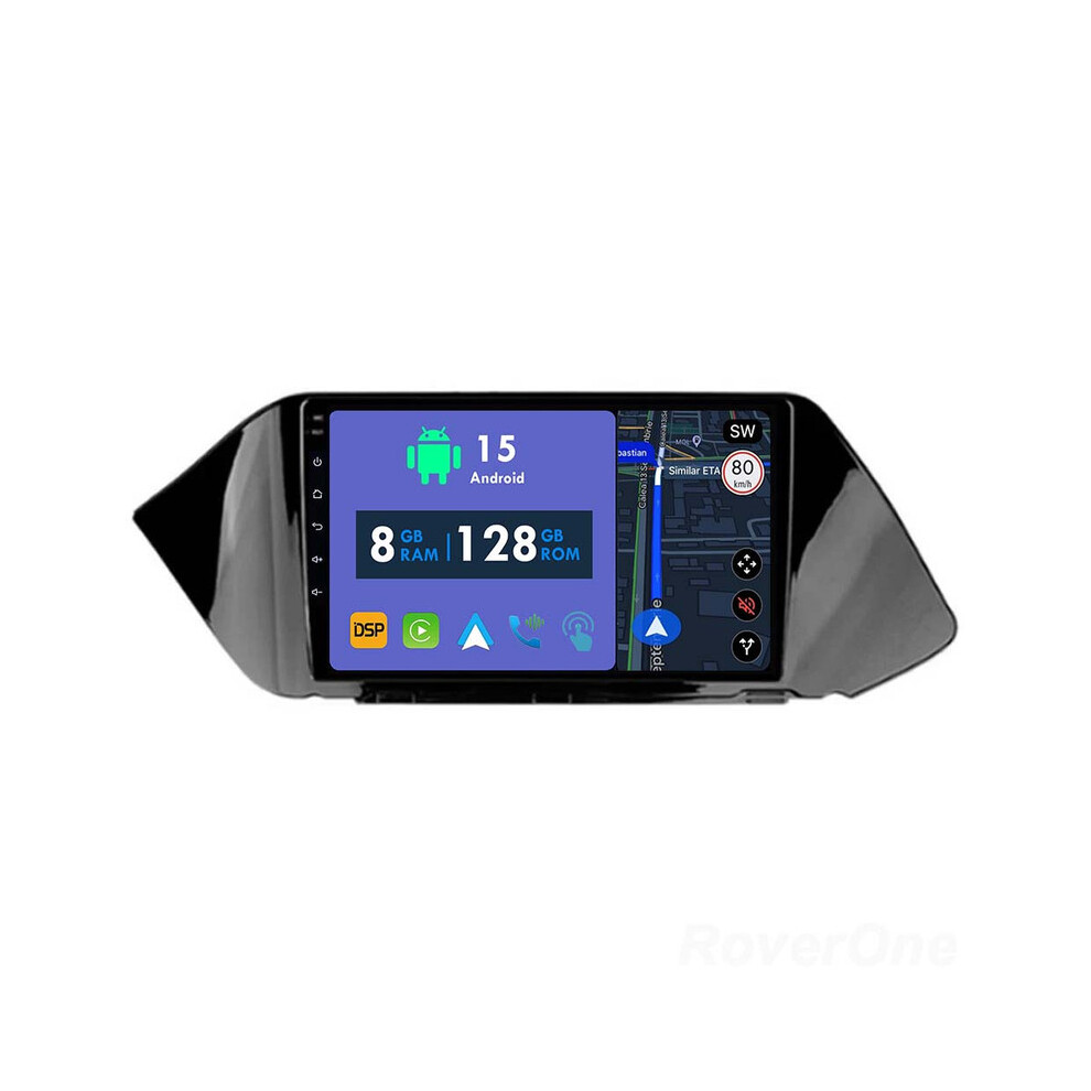 Roverone 8G+128G Car Radio Stereo Wireless Carplay Android Auto Gps Sat Navi Head Unit For Hyundai Sonata Dn8 2019 2020 786354256545