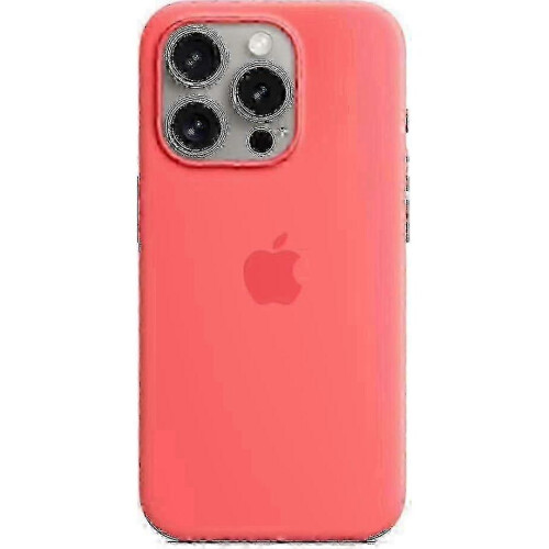 (Guava) For Apple Iphone 15 Pro Silicone Case With Magsafe