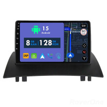 RoverOne 8G+128G Car Radio Stereo Wireless CarPlay Android Auto GPS Sat Navi Head Unit for Renault Megane 2 2002 - 2009