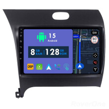 RoverOne 8G+128G Car Radio Stereo Wireless CarPlay Android Auto GPS Sat Navi Head Unit for Kia K3 Cerato Forte 2013 - 2017