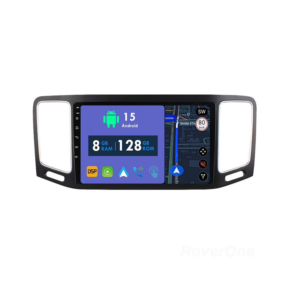 Roverone 8G+128G Car Radio Stereo Wireless Carplay Android Auto Gps Sat Navi Head Unit For Volkswagen Sharan 2012 - 2018 786354255081