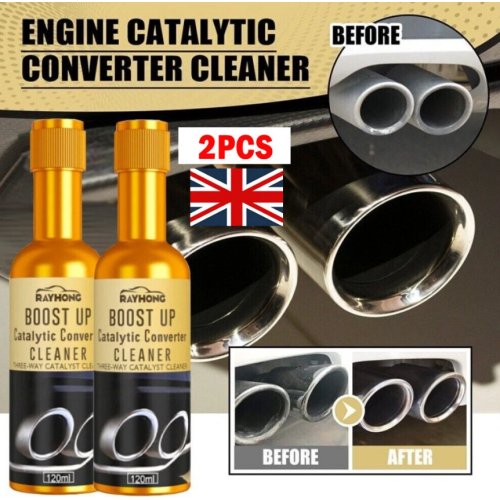 2x Multipurpose Boost Up Vehicle Engine Catalytic Converter Cleaner Deep Cleaner