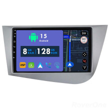 RoverOne 8G+128G Car Radio Stereo Wireless CarPlay Android Auto GPS Sat Navi Head Unit for Seat Leon 2 2005 - 2012