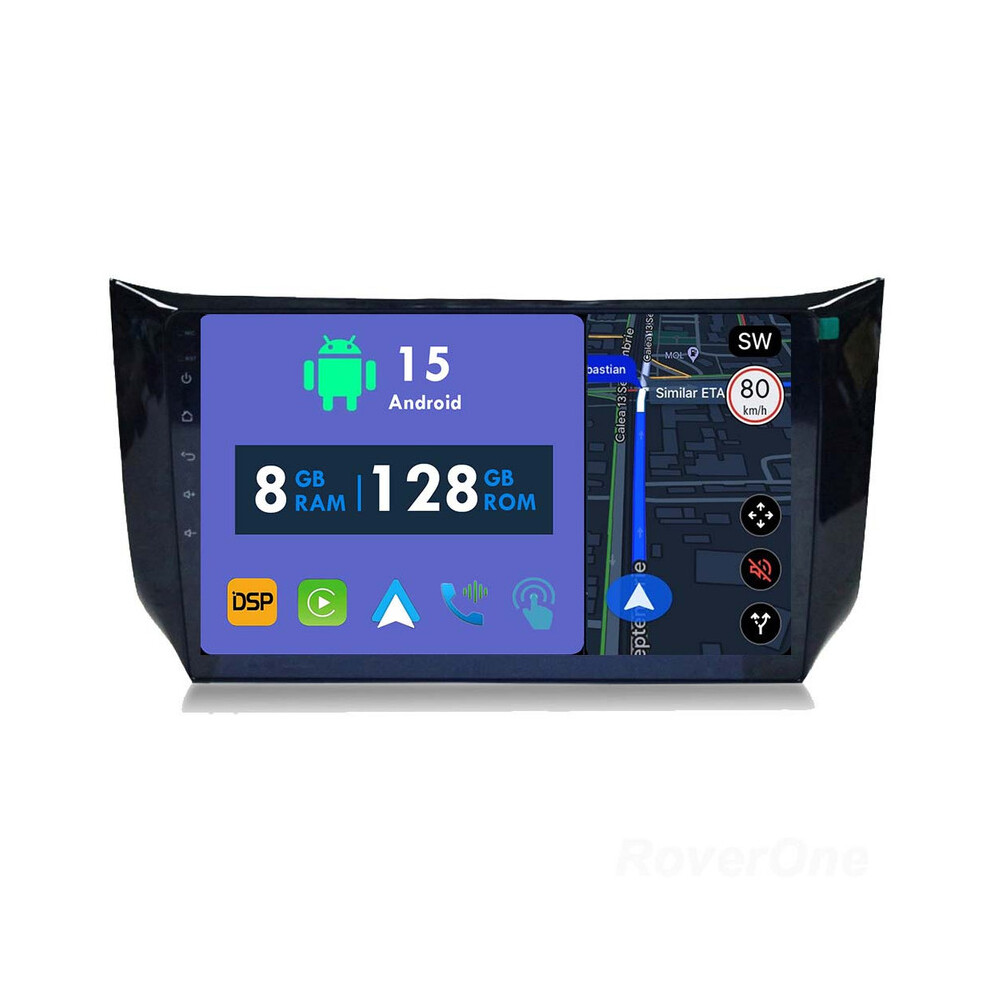 Roverone 8G+128G Car Radio Stereo Wireless Carplay Android Auto Gps Sat Navi Head Unit For Nissan Sylphy B17 Sentra 12 2012 - 2018 786354253919