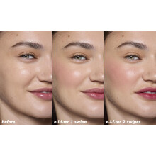 e.l.f. Sheer For It Blush Tint, Multi-Use, Long-Lasting Lip & Cheek Make-up, Creates a Natural Flush Finish, Vegan & Cruelty-Free, Left On Red