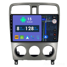 RoverOne 8G+128G Car Radio Stereo Wireless CarPlay Android Auto GPS Sat Navi Head Unit for Subaru Forester SG 2002 - 2008