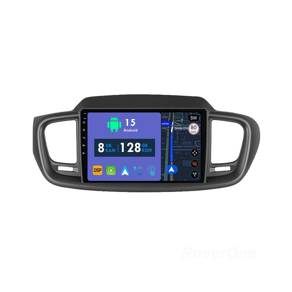 Roverone 8G+128G Car Radio Stereo Wireless Carplay Android Auto Gps Sat Navi Head Unit For Kia Sorento 3 2014 - 2020 786354253414