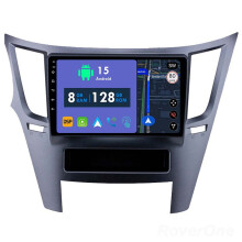 RoverOne 8G+128G Car Radio Stereo Wireless CarPlay Android Auto GPS Sat Navi Head Unit for Subaru Outback 4 BR Legacy 5 2009 - 2014