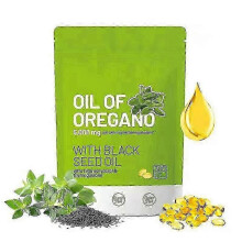 (300 Capsules) Oil of Oregano Black seed oil 6000mg Nutrition Gels & Chews 180/300 Count sajsty