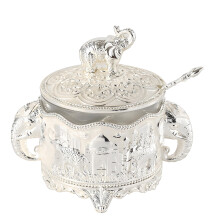 Multifunctional Sugars Salt Holder Elephant Shaped Glass And