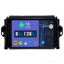 RoverOne 8G+128G Car Radio Stereo Wireless CarPlay Android Auto GPS Sat Navi Head Unit for Toyota Fortuner 2 2015 - 2020