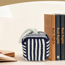 Stijlvolle Home Decors Deurstoppers Katoen-Donkerblauw wit