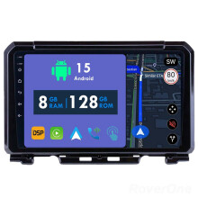RoverOne 8G+128G Car Radio Stereo Wireless CarPlay Android Auto GPS Sat Navi Head Unit for Suzuki Jimny JB64 2018 - 2020
