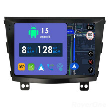 RoverOne 8G+128G Car Radio Stereo Wireless CarPlay Android Auto GPS Sat Navi Head Unit for SsangYong Tivolan Tivoli 2014 - 2017