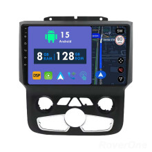 RoverOne 8G+128G Car Radio Stereo Wireless CarPlay Android Auto GPS Sat Navi Head Unit for Dodge Ram 1500 2500 3500 2013-2019 AT