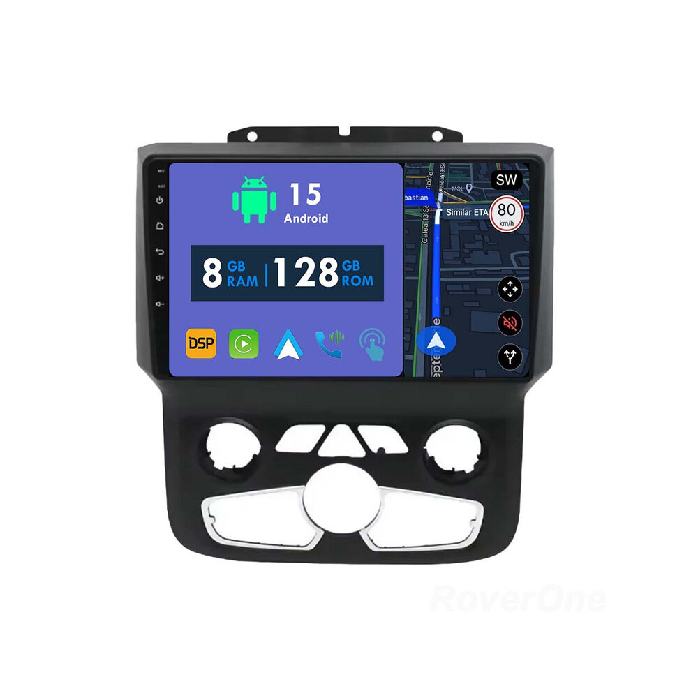 Roverone 8G+128G Car Radio Stereo Wireless Carplay Android Auto Gps Sat Navi Head Unit For Dodge Ram 1500 2500 3500 2013-2019 At 786354257122
