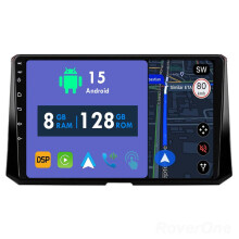 RoverOne 8G+128G Car Radio Stereo Wireless CarPlay Android Auto GPS Sat Navi Head Unit for Toyota Corolla 12 2018 - 2023