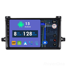 RoverOne 8G+128G Car Radio Stereo Wireless CarPlay Android Auto GPS Sat Navi Head Unit for Toyota Prius XW50 2015 - 2020