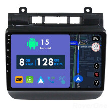 RoverOne 8G+128G Car Radio Stereo Wireless CarPlay Android Auto GPS Sat Navi Head Unit for Volkswagen Touareg FL NF 2010 - 2018