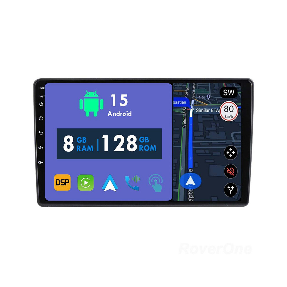 Roverone 8G+128G Car Radio Stereo Wireless Carplay Android Auto Gps Sat Navi Head Unit For Vw Sharan Touran For Skoda Octavia Fabia 2 Rapid 786354255043