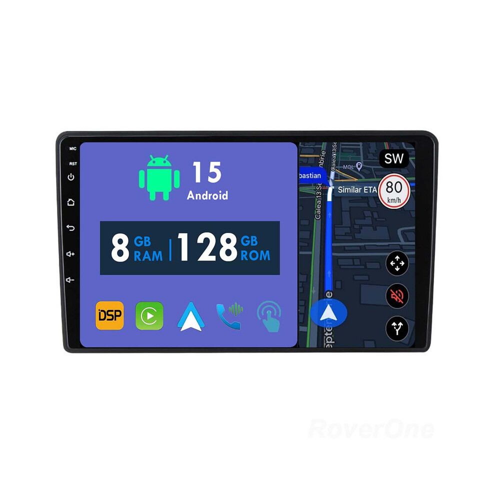 Roverone 8G+128G Car Radio Stereo Wireless Carplay Android Auto Gps Sat Navi Head Unit For Volkswagen Touareg Gp 2002 - 2010 786354255104