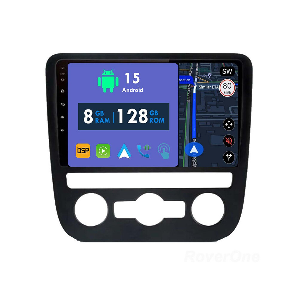 Roverone 8G+128G Car Radio Stereo Wireless Carplay Android Auto Gps Sat Navi Head Unit For Volkswagen Scirocco 3 Mk3 2008-2014 B 786354257078
