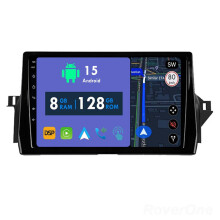 RoverOne 8G+128G Car Radio Stereo Wireless CarPlay Android Auto GPS Sat Navi Head Unit for Toyota Camry 8 XV70 2020-2023