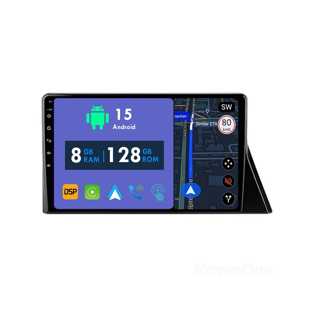Roverone 8G+128G Car Radio Stereo Wireless Carplay Android Auto Gps Sat Navi Head Unit For Toyota Sienta Xp170 2015-2022 786354256972