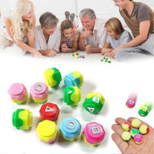 (D) Gonggi Korean Traditional Jacks and Pebbles Stone Game with Plastic Stones